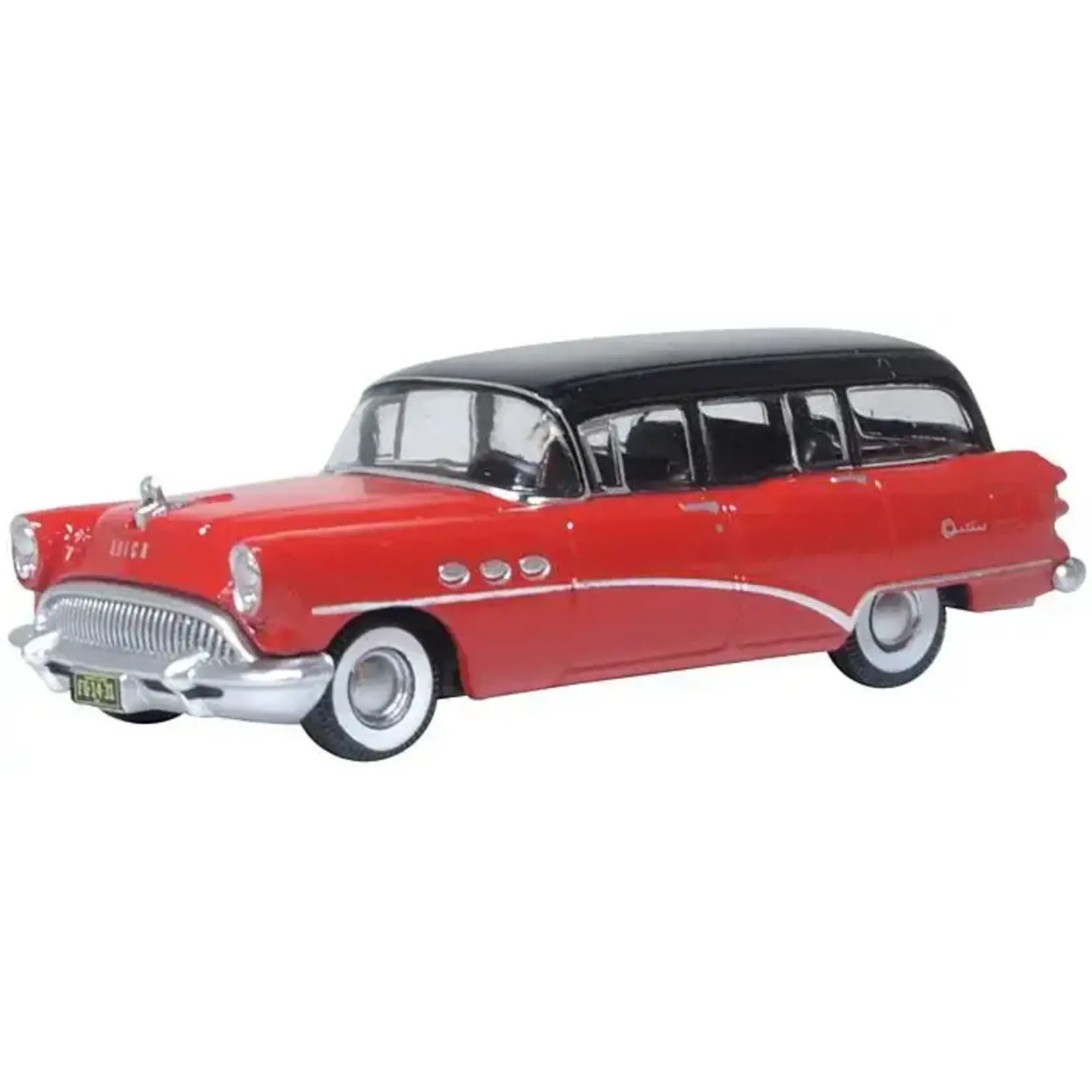 Oxford Diecast 87BCE54004 HO 1954 Buick Centry Estate Wagon Matador Red