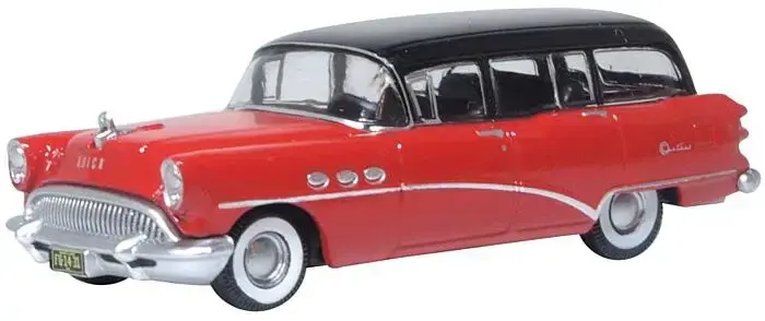 87BCE54004 HO 1954 Buick Centry Estate Wagon Matador Red