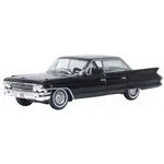 Oxford Diecast 87CSD61004 HO 1961 Cadillac Sedan de Ville Ebony