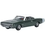 Oxford Diecast 87DC68005 HO 1968 Dodge Charger Racing Green
