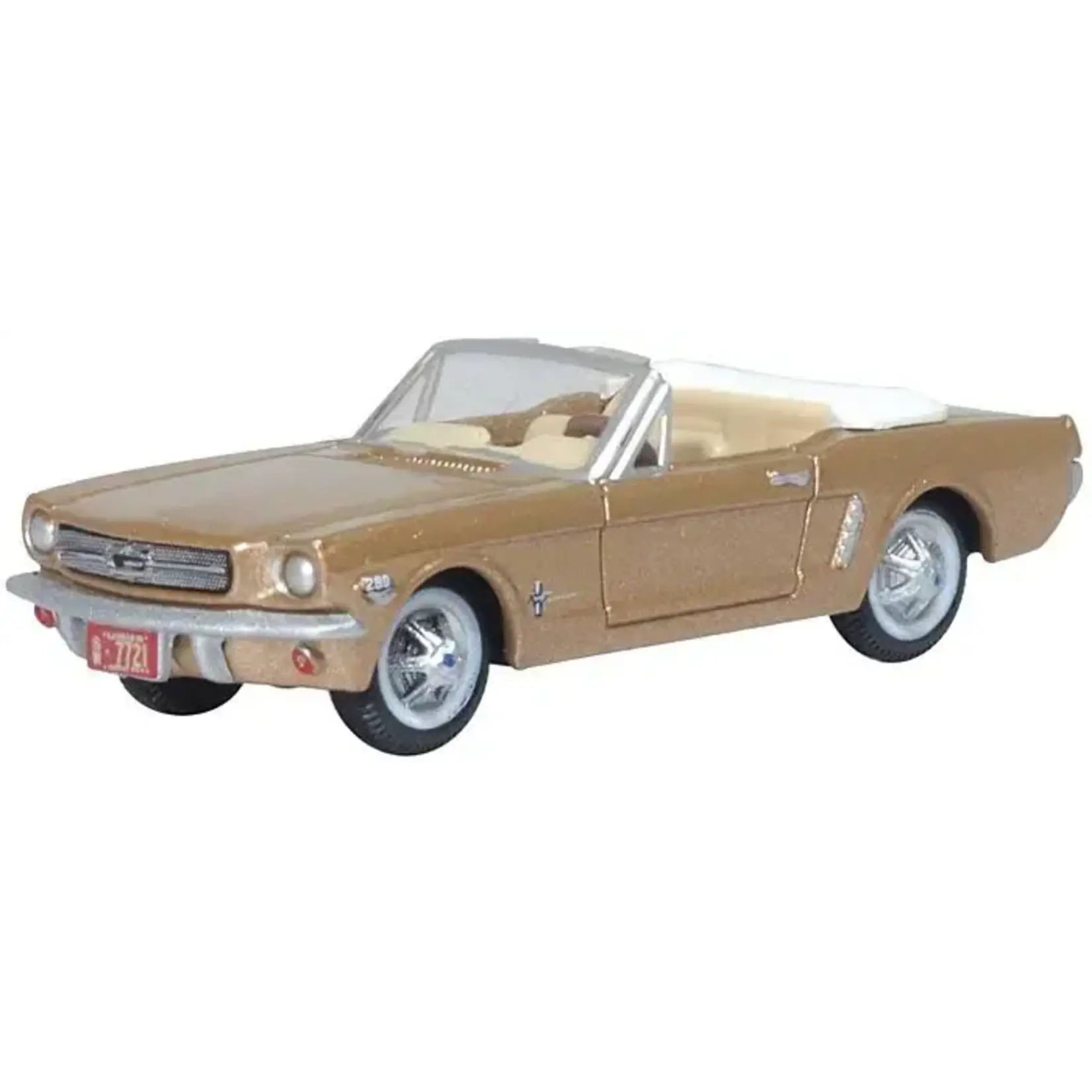 Oxford Diecast 87MU65007 HO 1965 Ford Mustang Convertible Prairie Bronze