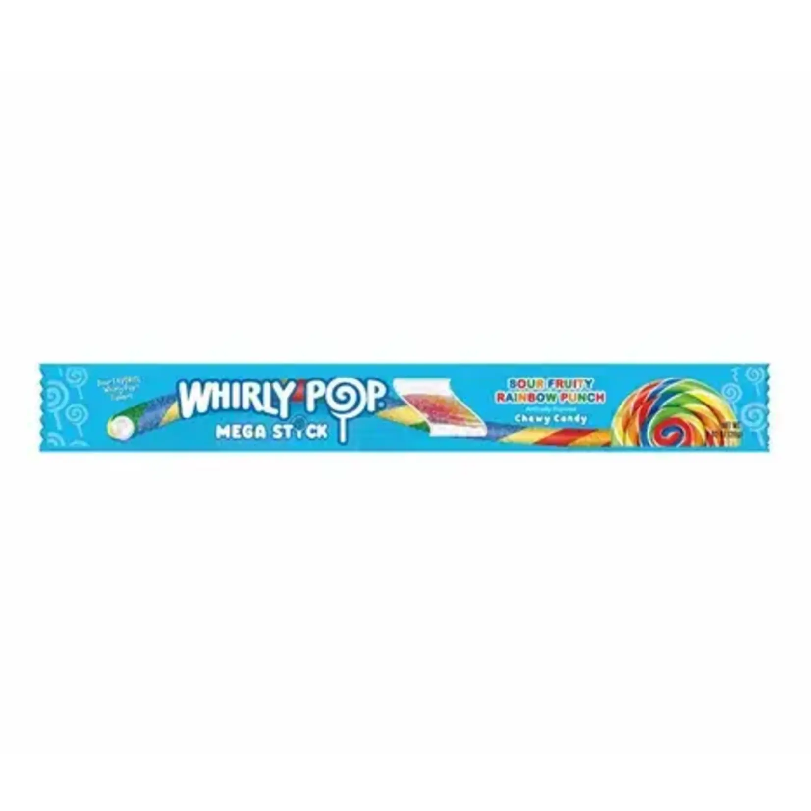 Candy Whirly Pop Mega Stick Sour Fruity Chewy Candy .92oz