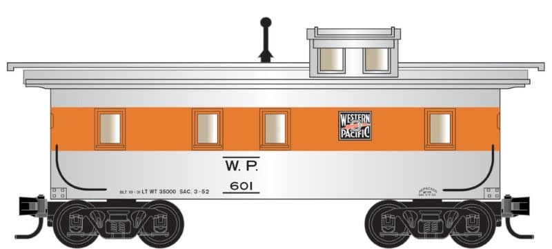 05100221 N Western Pacific Caboose 601