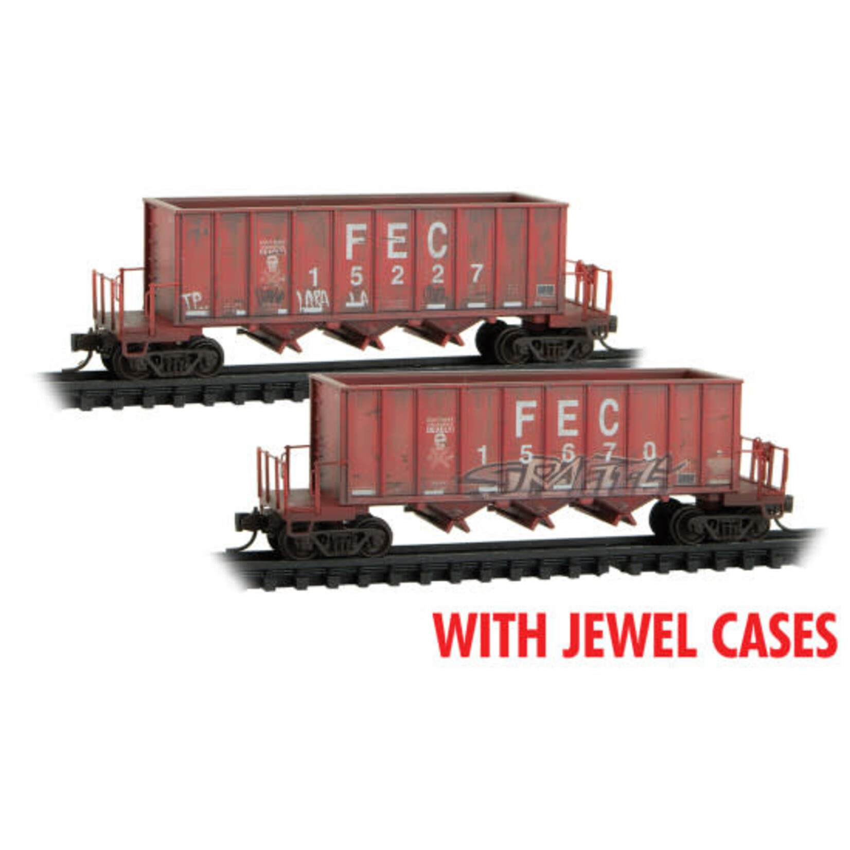 Micro Trains Line 98305079 N FEC Weathered 2 Pack