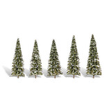 Woodland Scenics 3567 2 "-3 1/2" Snow Dusted Trees - 5 Pack