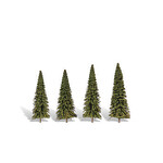 Woodland Scenics 3568 3 1/2"-5 1/2" Forever Green - 4 Pack Trees
