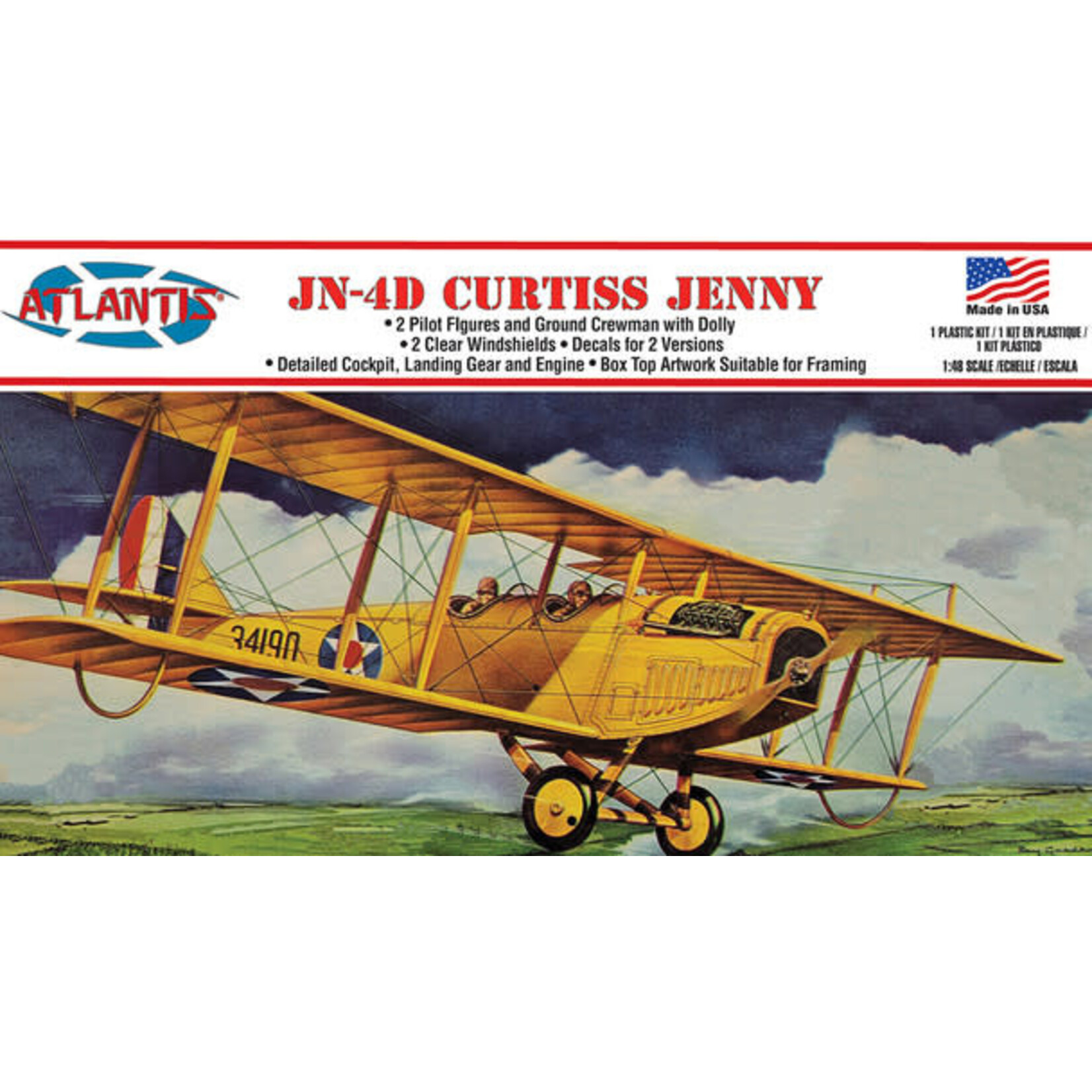 Atlantis 534 Curtiss Jenny JN-4 Airplane 1/48