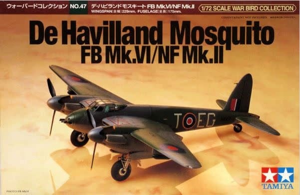 60747 DeHavilland Mosquito FB Mk IV/NF Mk II 1/72
