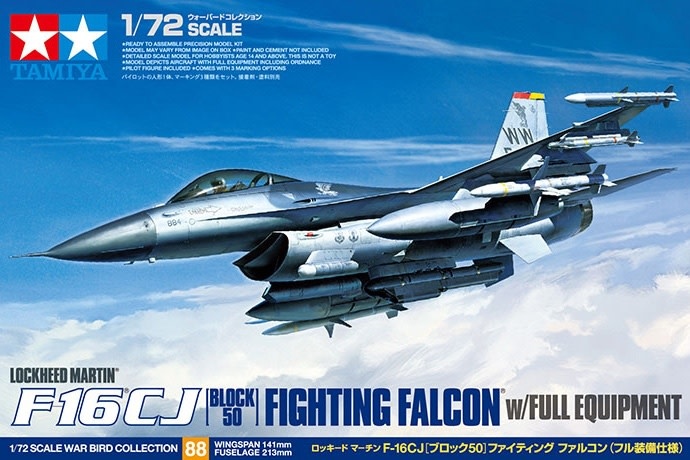 60788 F-16 CJ Fighting Falcon with equipment 1/72 - Chuck's Trains