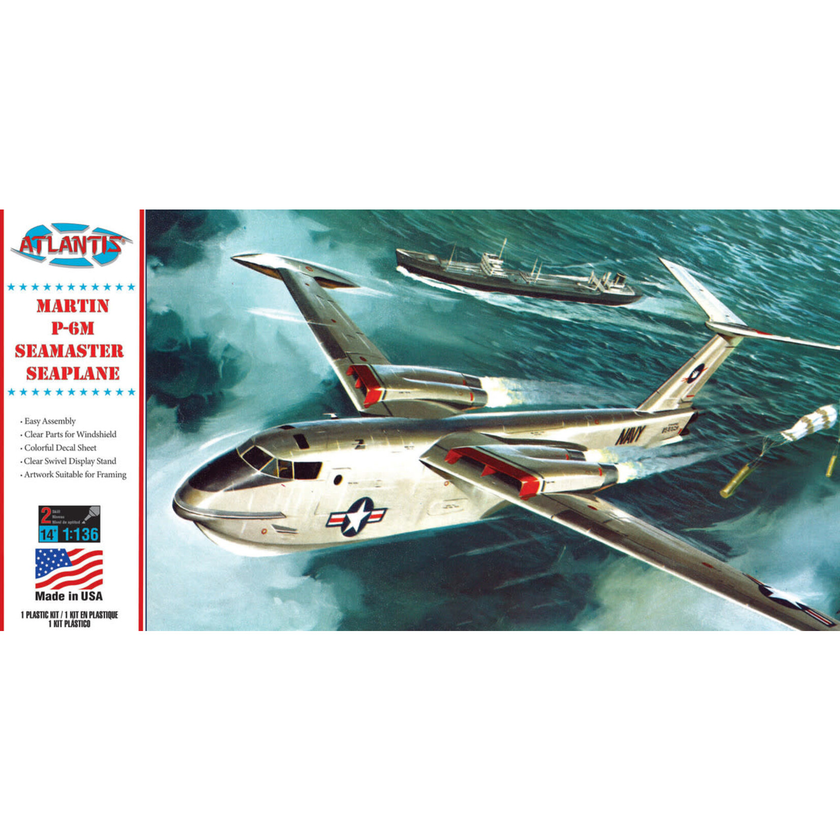 Atlantis 244 Martin US Navy P-6M Seamaster 1/136