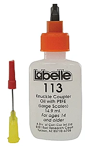 113 Knuckle Coupler Lubricant - 1/2oz 14.8mL -- For O & Larger Scale Knuckle Couplers