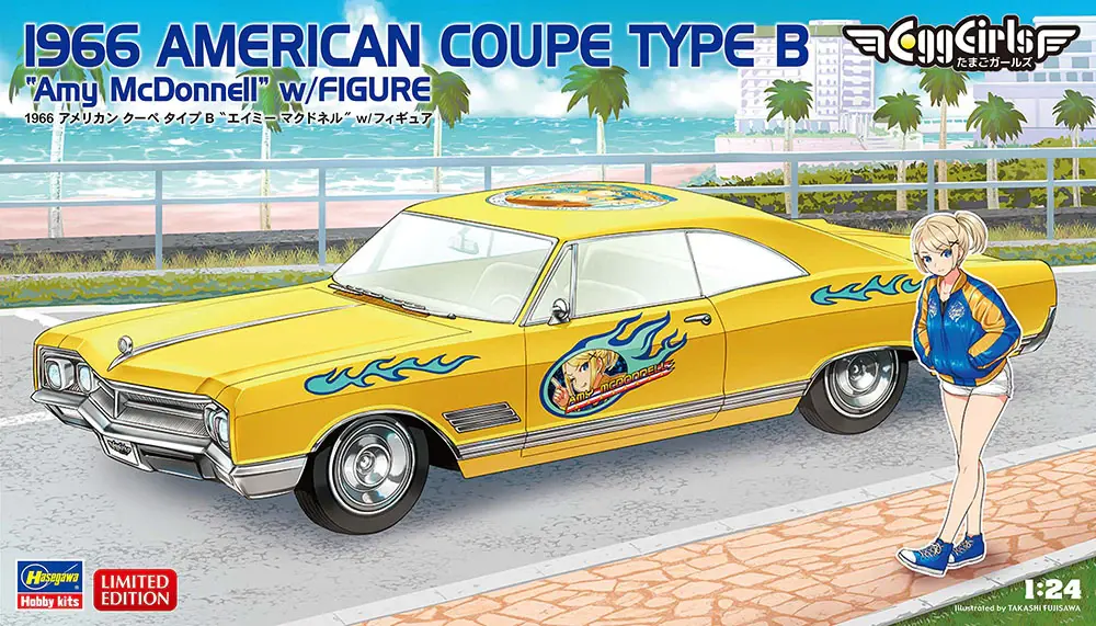 52758 1/24 1966 American Buick Wildcat B Coupe w/ Amy McDonnel Figure