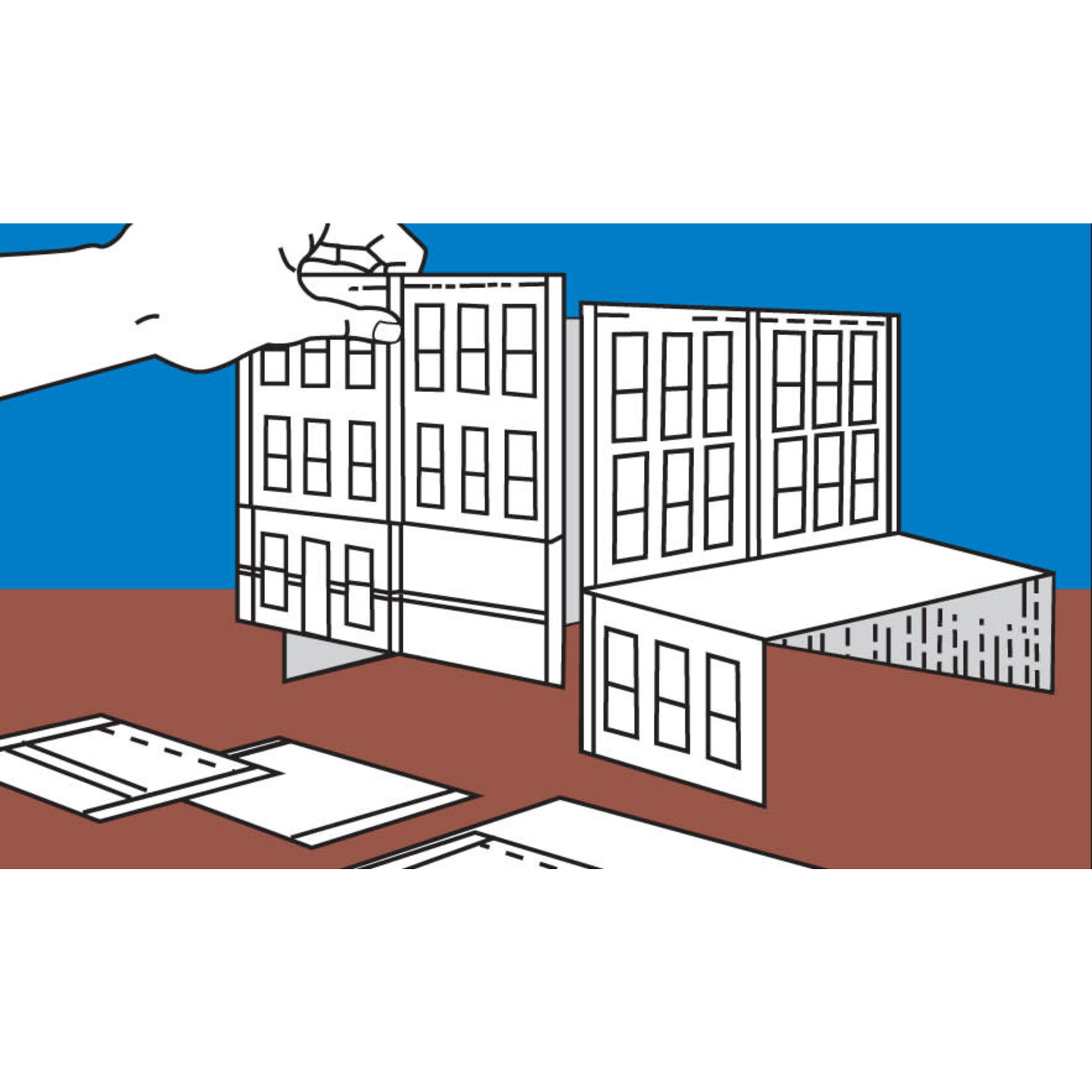 Woodland Scenics 60191 N DPM Modular Wall System Planning Packet