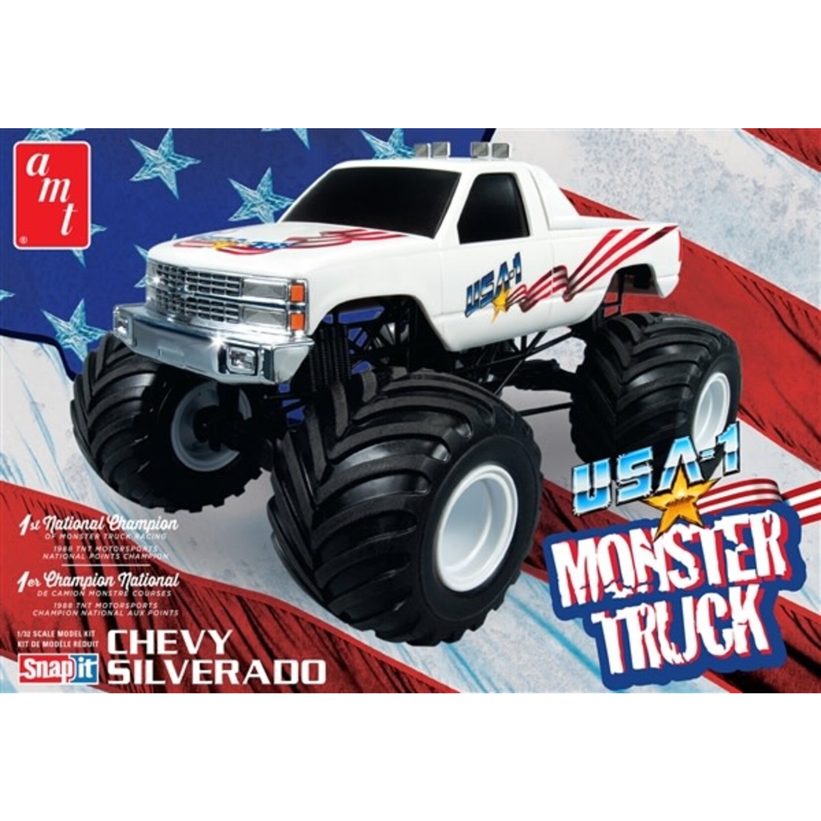 AMT 1351 1/32 USA-1 Chev Silverado Monster Truck 2T