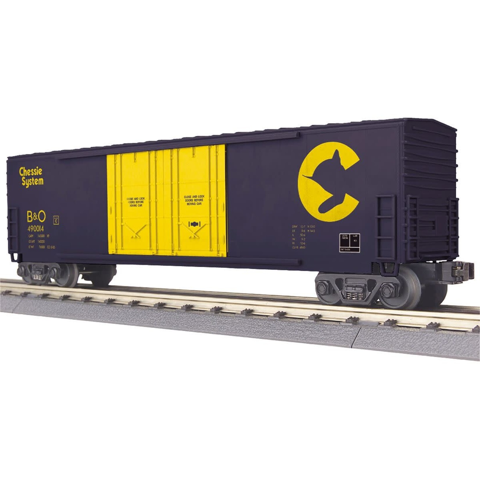 MTH 3071173 O Chessie 50' Double Door Boxcar