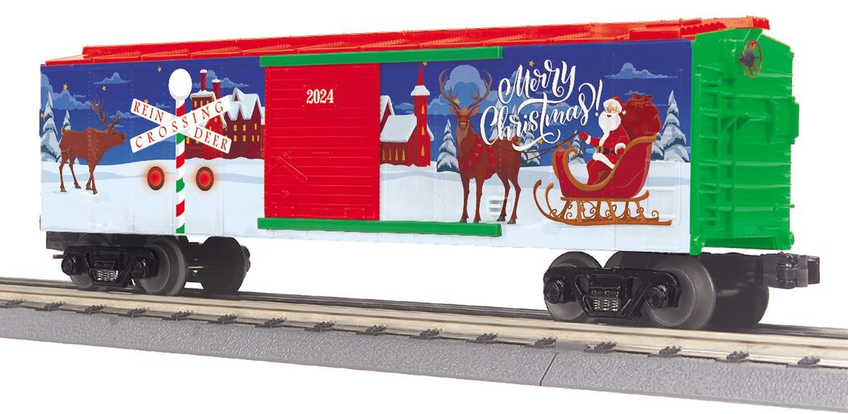 3071195 O Christmas Boxcar w/ Blinking LEDs