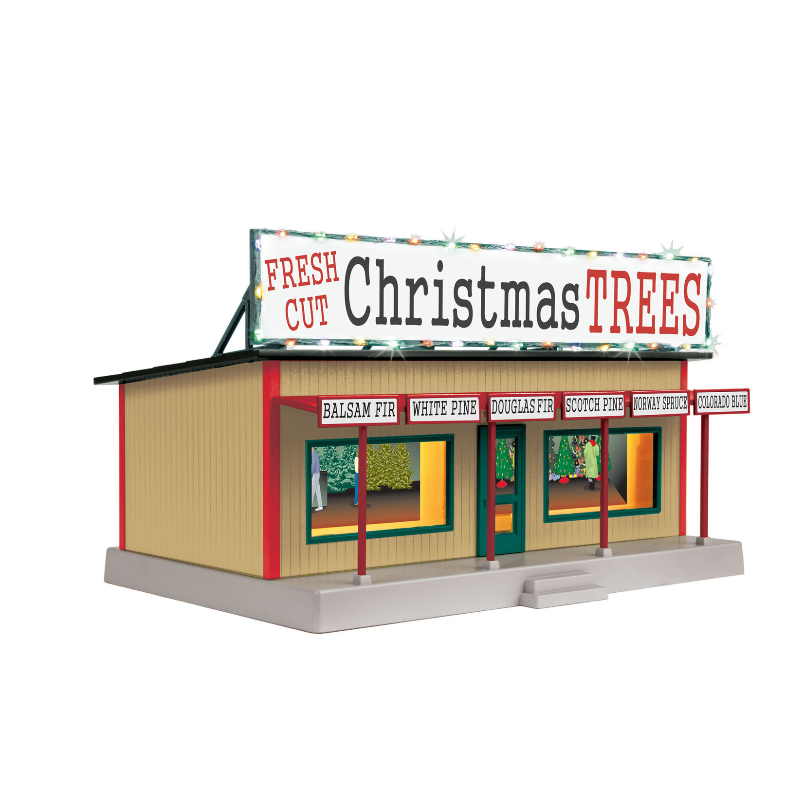 MTH 3090690 O Christmas Trees Roadside Stand w/Operating Lights