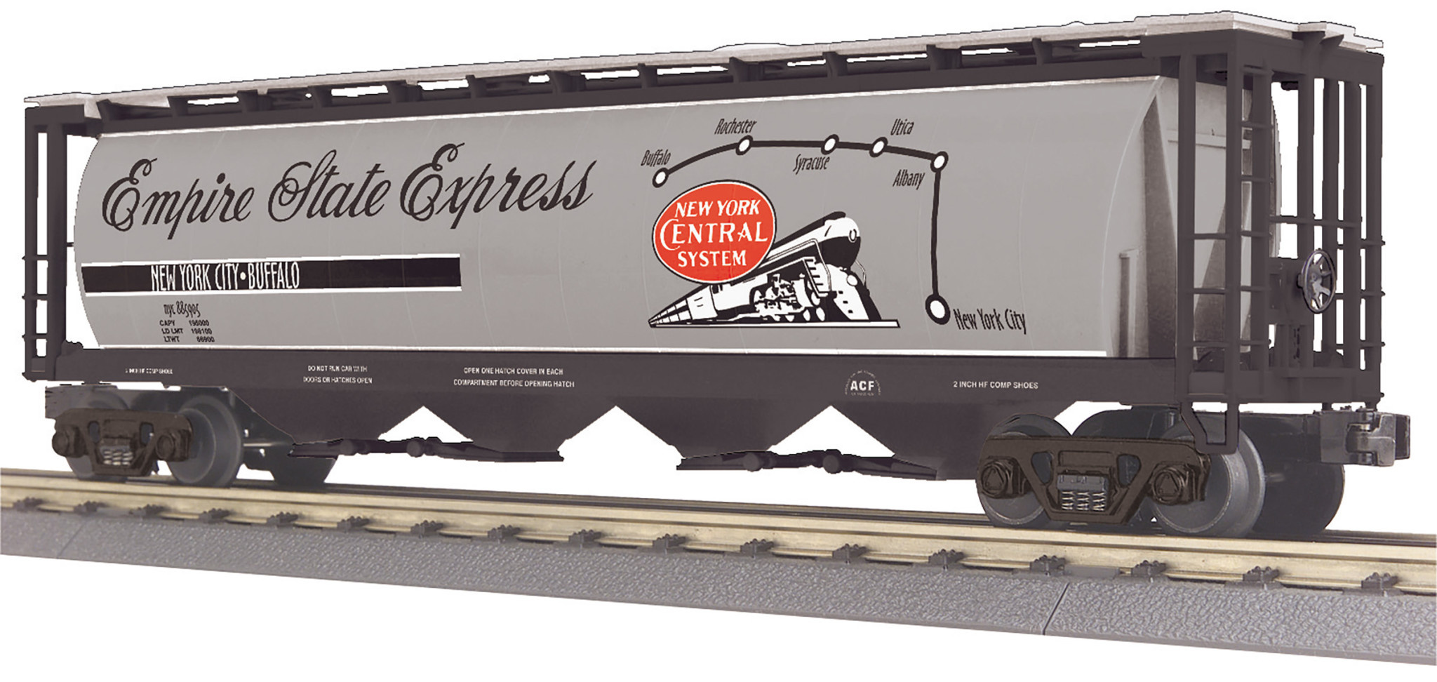 3075733 O NYC 4 Bay Cylindrical Covered Hopper