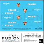 Fusion 1/24 Scale Durham NC Ford Crown Vic Police Decals