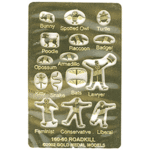 Gold Metal Models 160-60 N Roadkill - Flattened Fauna for Country Roads, including Opossom, Racoon, Lawyer, Liberal, Feminist, and more