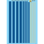 Micro Scale 87-1127 HO Scale - Central of Georgia Streamlined Passenger Car Striping (1947-1963) Decals