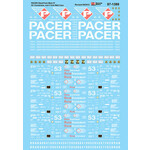 Micro Scale 87-1389 HO Scale - PACER Stack Train Maxi IV-53' Containers and 3 Unit Well Cars Decals