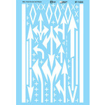 Micro Scale 87-1424 HO Scale - Misc. Road Arrows & Stripes Decals