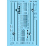 Micro Scale 87-1505 HO Scale - Fruit Growers Express (FGEX) Decals