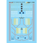 Micro Scale 87-699 HO Scale - Sante Fe ATSF Diesels - Diesel - FT, F3, F7 - Freight - Cat Whiskers Scheme Decals