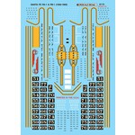 Micro Scale 87-72 HO Scale - Santa Fe Alco PA Diesels (1946-1969) Diesel - PA / PB Decals