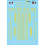 Micro Scale 87-87 HO Scale - Candadian Pacific CP Diesels - Cabs - Maroon & Grey Scheme Decals