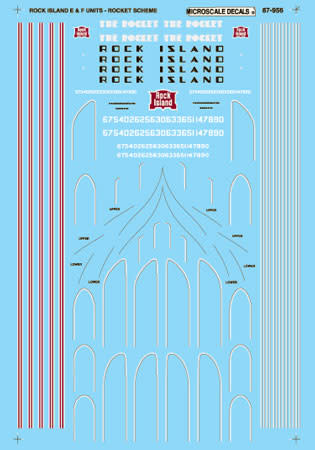 87-956 HO Scale - Rock Island E and F-Unit Diesels (1943-1960)-Diesel - E- & F-Units - Rocket Scheme