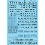 Micro Scale 90002 HO Scale - Alphabets - Railroad Roman - Black Decals