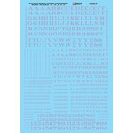 Micro Scale 90004 HO Scale - Alphabets Alphabets - Railroad Roman - Silver Decals