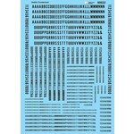 Micro Scale 90022 HO Scale - Alphabets - Condensed Gothic - Black Decals