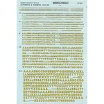 Micro Scale 90176  HO Scale - Union Pacific Alphabets - Gothic - Yellow with Black Outline Decals