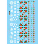 Micro Scale 60-1119 N Scale - Christmas Decals (Candy Canes, Snowflakes, & Holly) Decals