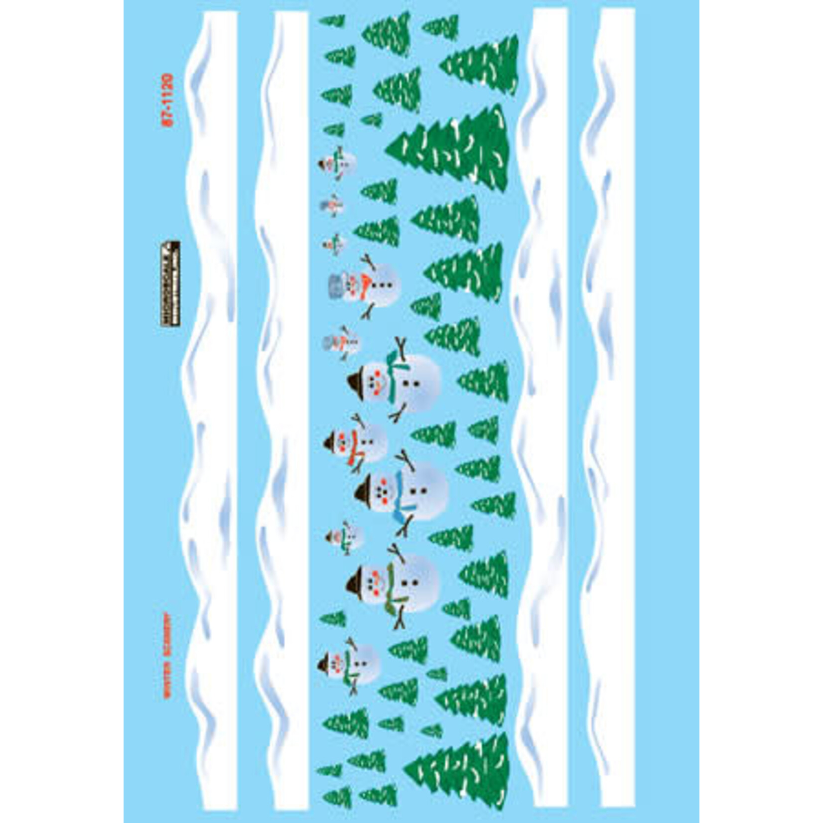 Micro Scale 60-1120 N Scale - Christmas Decals (Snowman Scenes) Decals
