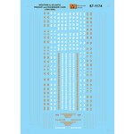Micro Scale 60-1174 N Scale - Western & Atlantic Railroad Freight and Passenger Cars, 1960-1866 Decals