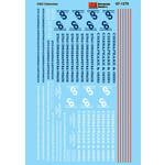 Micro Scale 60-1279 N Scale - Chesapeake & Ohio C&O Cabooses Decals