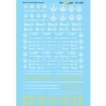 Micro Scale 60-1457 N Scale - Baltimore & Ohio (B&O) Cabooses Decals