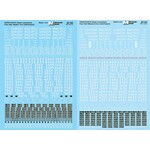 Micro Scale 60-63 N Scale - Union Pacific Steam Locomotives (1930+) - 2 Sheets Steam Locomotive -Decals