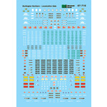 Micro Scale 60-716 N Scale - Burlington Northern BN Diesels Data Decals
