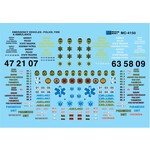 Micro Scale MC-4150 HO Scale - Emergency Vehicles - Ambulance, Fire, Police 1970+ Decals