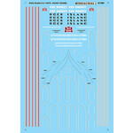 Micro Scale 60-956 N Scale - Rock Island E and F-Unit Diesels (1943-1960)-Diesel - E- & F-Units - Rocket Scheme Decals