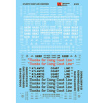 Micro Scale 60-976 N Scale - Atlantic Coast Line ACL Cabooses, (1930-67) Decals