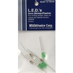 Miniatronics 12-152-3 5mm Blinker/Flasher Green LEDs - 3 Pack w/Resistors