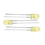 Miniatronics 12-153-3 5mm Blinker/Flasher Yellow LEDs - 3 Pack w/Resistors