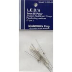 Miniatronics 12-220-05 3mm Bi Polar Red, Green LEDs - 5 Pack w/Resistors