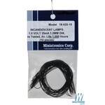 Miniatronics 18-025-10 1.5v Incandescent Lamps Clear - 10 Pack